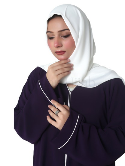 Plum Piped Abaya