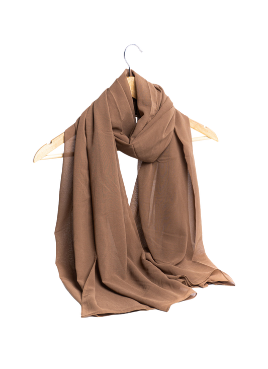 Georgette Hijab - Coffee