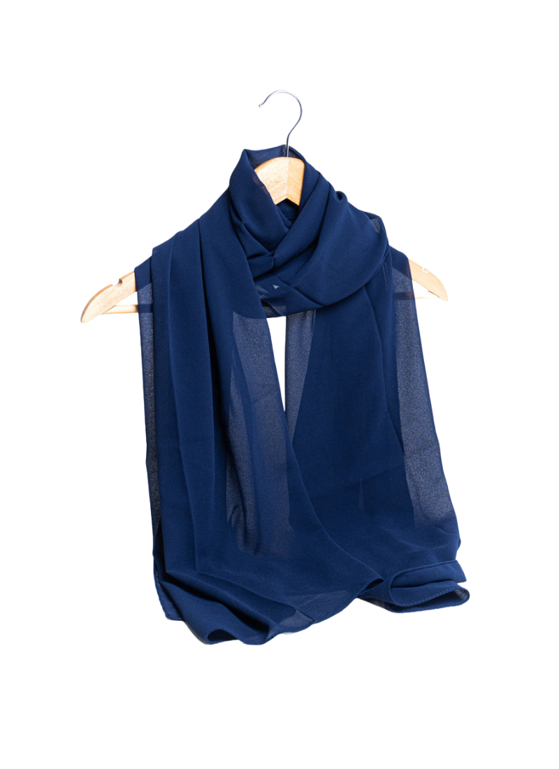 Georgette Hijab - Twilight Blue