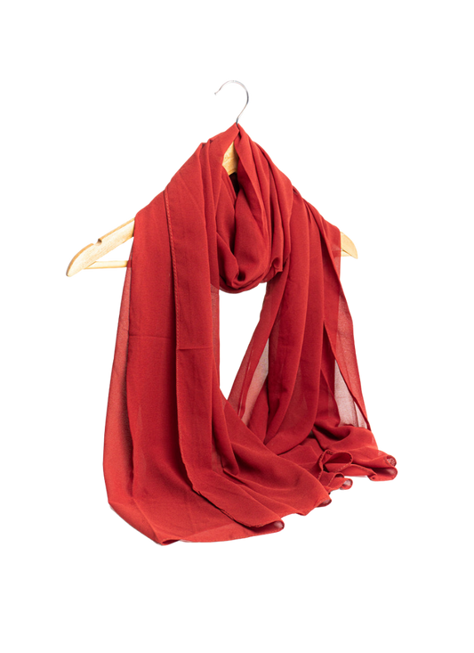 Georgette Hijab - Crimson