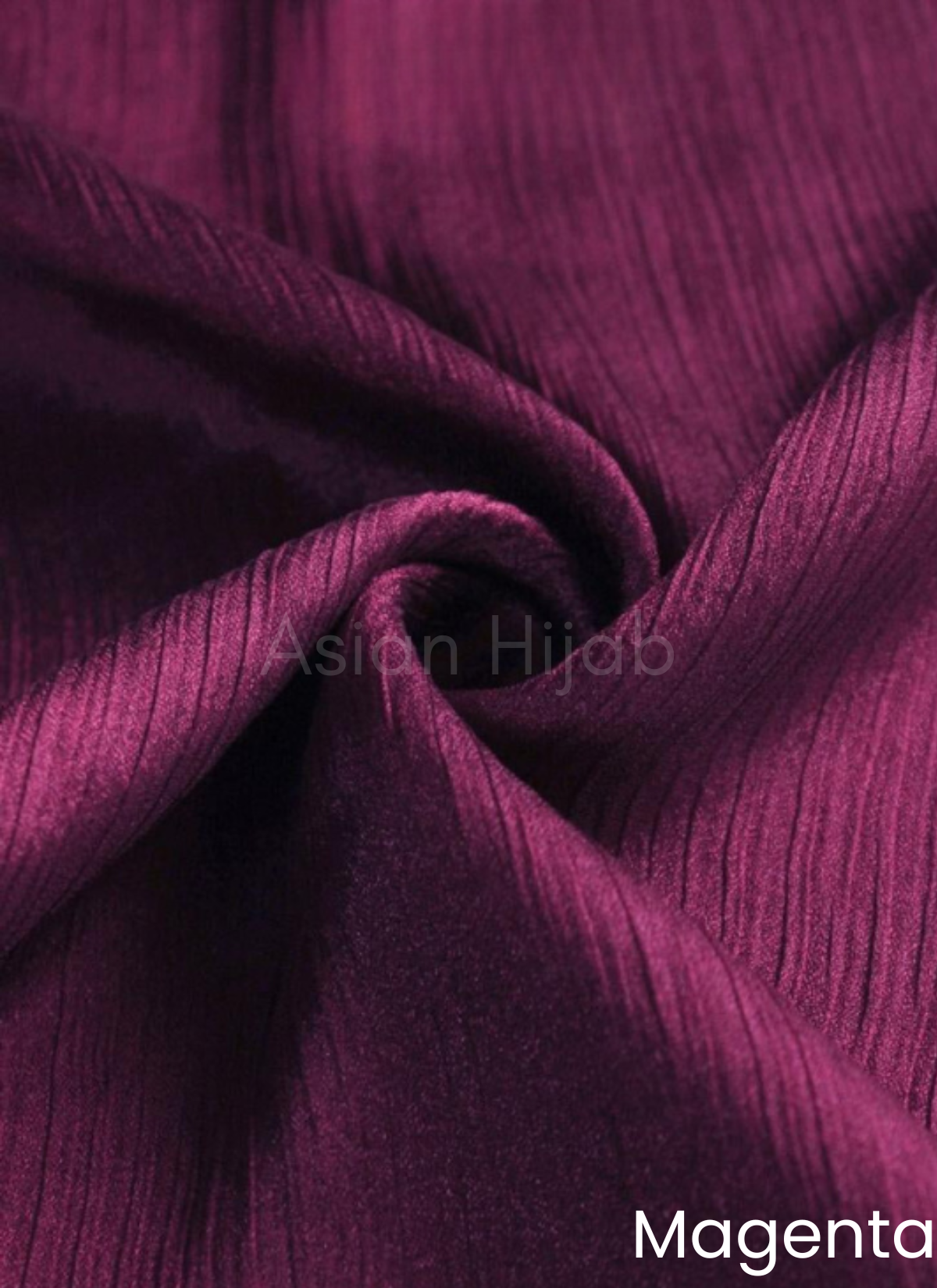 Magenta - Crinkle Silk Hijab